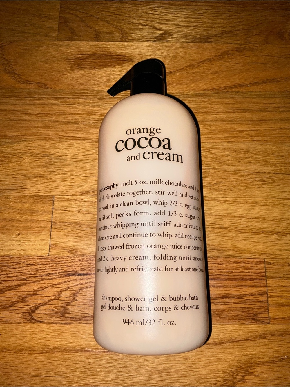 Philosophy Orange Cocoa and Cream Shower gel 32oz